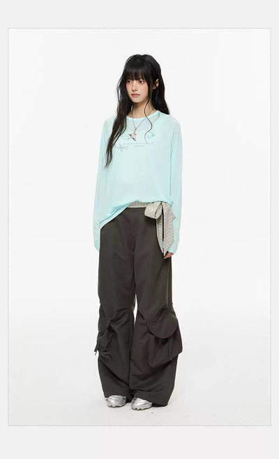 Tom Plaid Belt Strap Cargo Pants-korean-fashion-Pants-Tom's Closet-OH Garments