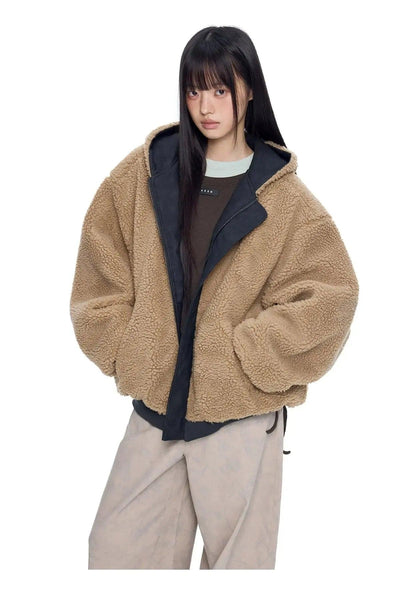 Tom Reversible Fleece-Lined Hooded Jacket-korean-fashion-Jacket-Tom's Closet-OH Garments