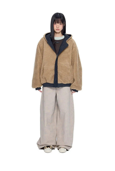 Tom Reversible Fleece-Lined Hooded Jacket-korean-fashion-Jacket-Tom's Closet-OH Garments