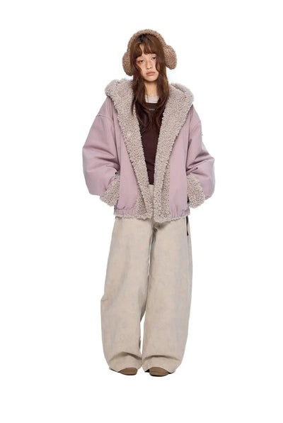 Tom Shearling-Trim Full-Zip Jacket-korean-fashion-Jacket-Tom's Closet-OH Garments