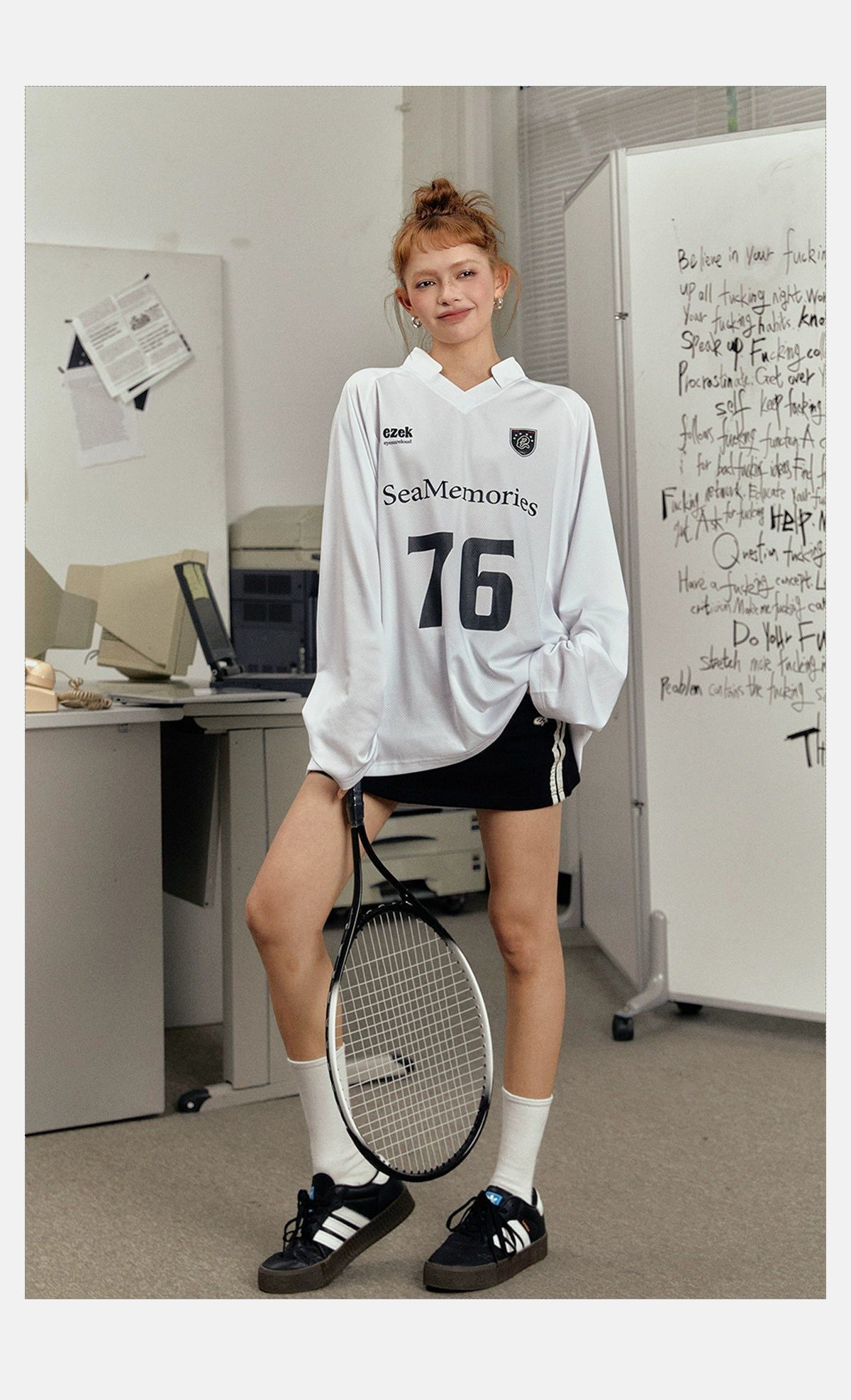 Tom Soccer Drapey Long Sleeve T-Shirt-korean-fashion-T-Shirt-Tom's Closet-OH Garments