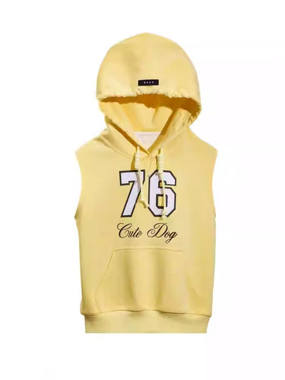 Tom Sporty Sleeveless Hoodie & Side Strap Shorts Set-korean-fashion-Clothing Set-Tom's Closet-OH Garments