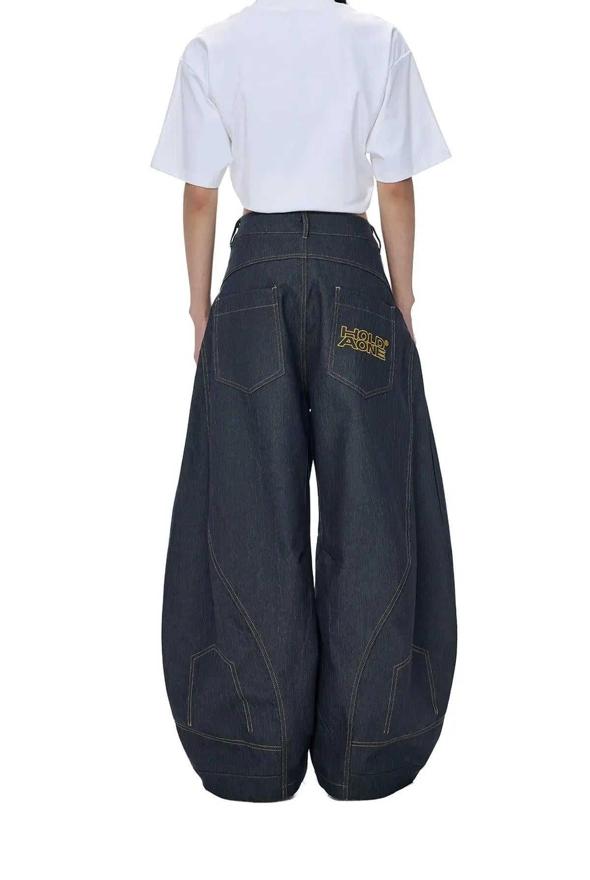 Tom Structured Loose Jeans-korean-fashion-Jeans-Tom's Closet-OH Garments