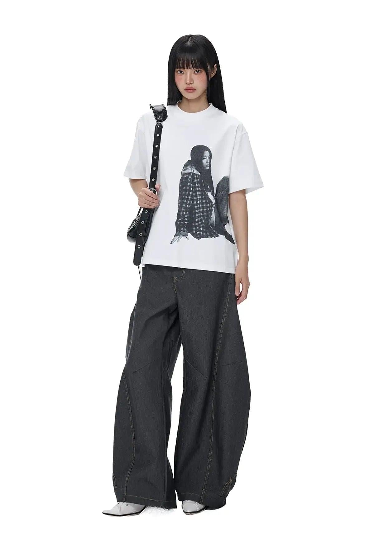 Tom Structured Loose Jeans-korean-fashion-Jeans-Tom's Closet-OH Garments