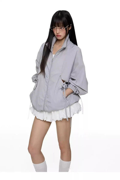 Tom Structured Sun Protection Stand Collar Jacket-korean-fashion-Jacket-Tom's Closet-OH Garments
