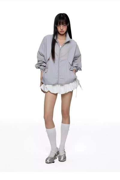 Tom Structured Sun Protection Stand Collar Jacket-korean-fashion-Jacket-Tom's Closet-OH Garments