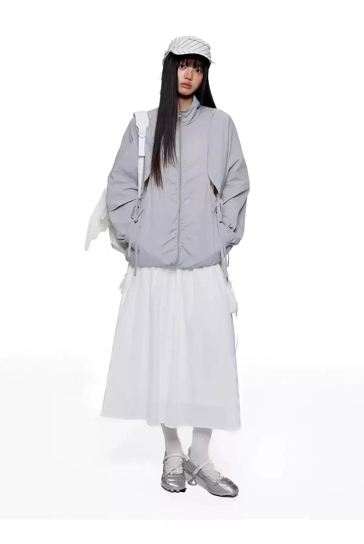 Tom Structured Sun Protection Stand Collar Jacket-korean-fashion-Jacket-Tom's Closet-OH Garments