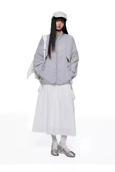 Tom Structured Sun Protection Stand Collar Jacket-korean-fashion-Jacket-Tom's Closet-OH Garments