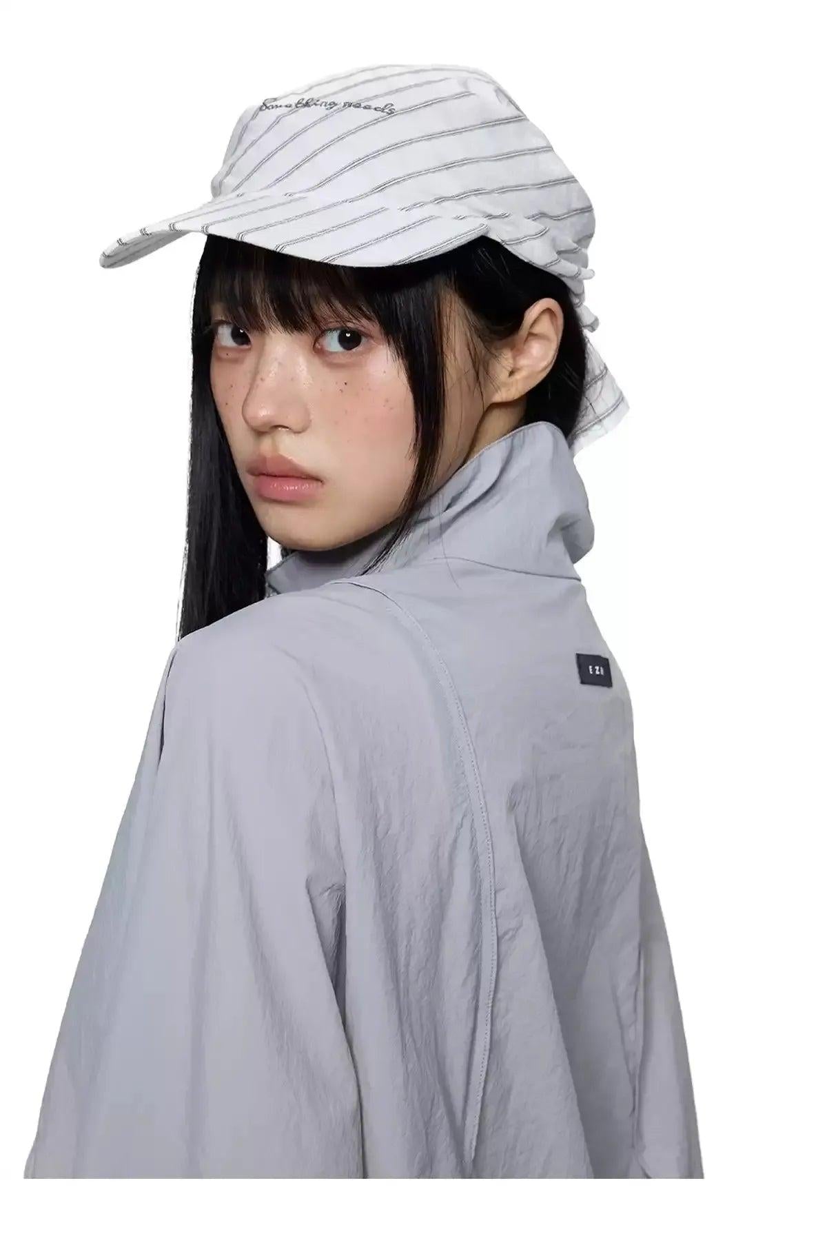 Tom Structured Sun Protection Stand Collar Jacket-korean-fashion-Jacket-Tom's Closet-OH Garments