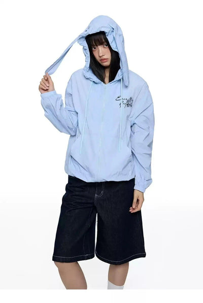 Tom Sun Protection Rabbit Ears Hooded Jacket-korean-fashion-Jacket-Tom's Closet-OH Garments