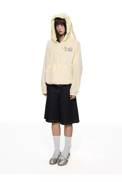 Tom Sun Protection Rabbit Ears Hooded Jacket-korean-fashion-Jacket-Tom's Closet-OH Garments
