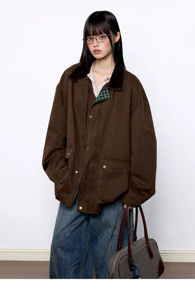 Tom Wide Pockets Denim Jacket-korean-fashion-Jacket-Tom's Closet-OH Garments