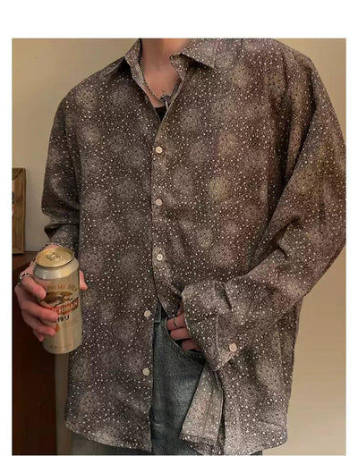 Woo Casual Pattern Print Shirt-korean-fashion-Shirt-Woo's Closet-OH Garments