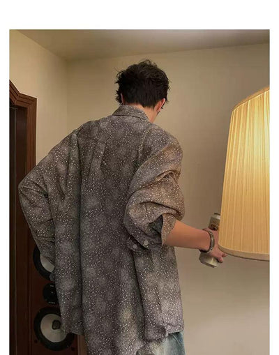 Woo Casual Pattern Print Shirt-korean-fashion-Shirt-Woo's Closet-OH Garments