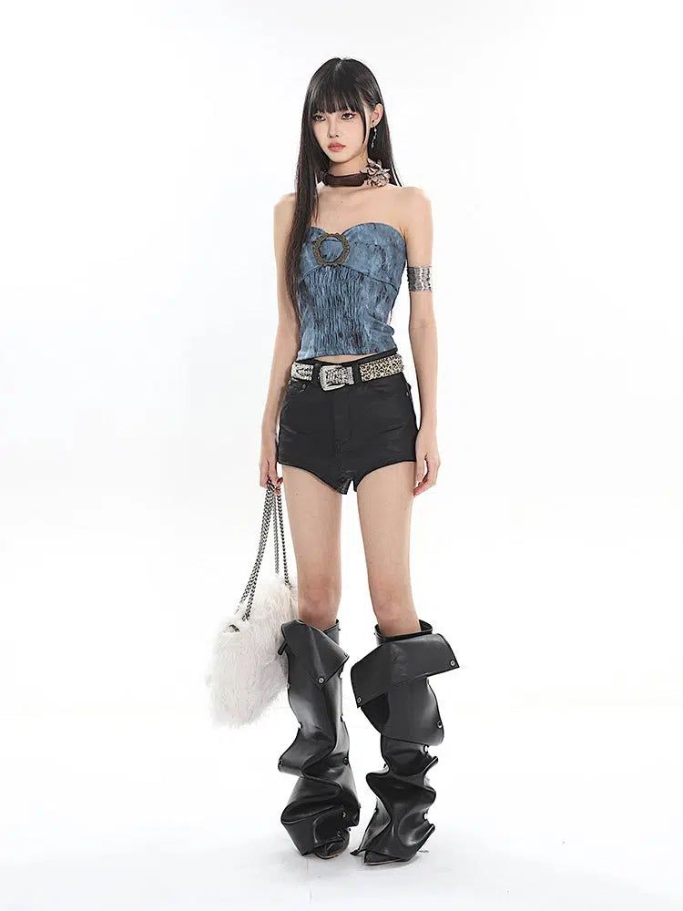 Yaya Retro Style Tube Top-korean-fashion-Tank Top-Yaya's Closet-OH Garments