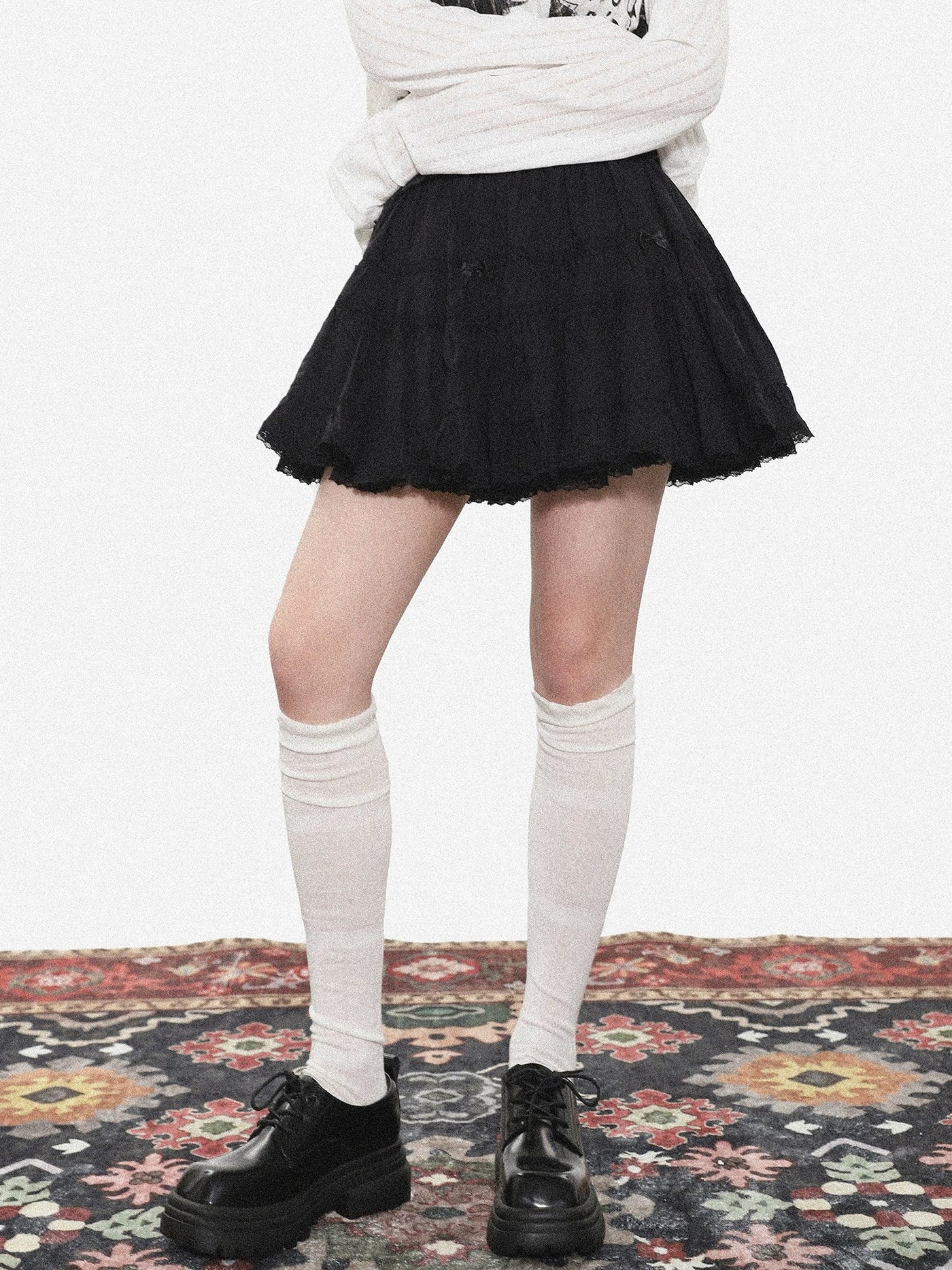 Zen Fluffy Bow Skirt-korean-fashion-Skirt-Zen's Closet-OH Garments