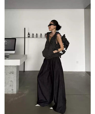Zero Oversized Pleated Pants-korean-fashion-Pants-Zero's Closet-OH Garments