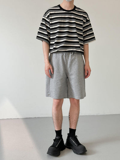 Zhou Athleisure Drawstring Cotton Shorts-korean-fashion-Shorts-Zhou's Closet-OH Garments