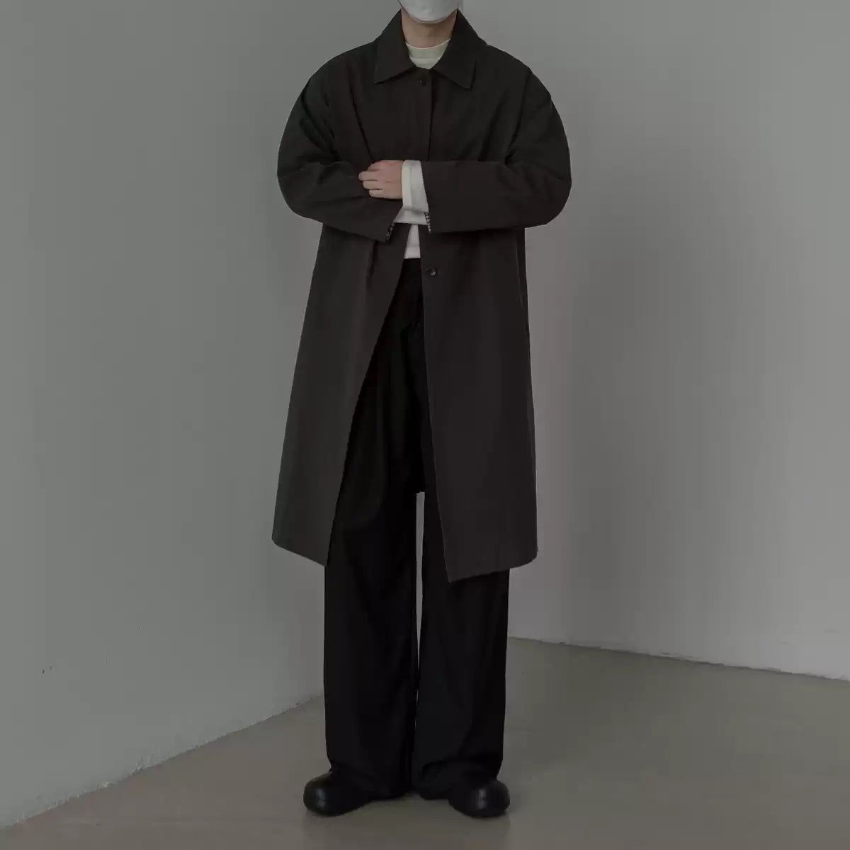 Zhou Basic Buttoned Trench Coat-korean-fashion-Long Coat-Zhou's Closet-OH Garments