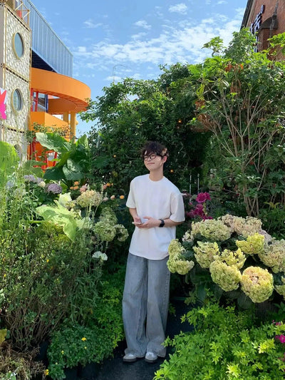 Zhou Basic Plain Round Neck T-Shirt-korean-fashion-T-Shirt-Zhou's Closet-OH Garments