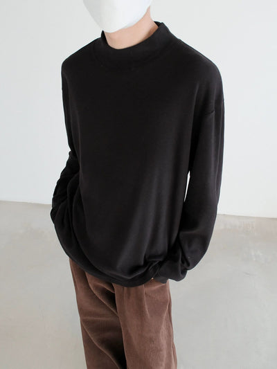 Zhou Basic Relaxed Fit Mockneck-korean-fashion-Mockneck-Zhou's Closet-OH Garments