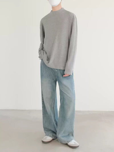 Zhou Basic Relaxed Fit Mockneck-korean-fashion-Mockneck-Zhou's Closet-OH Garments