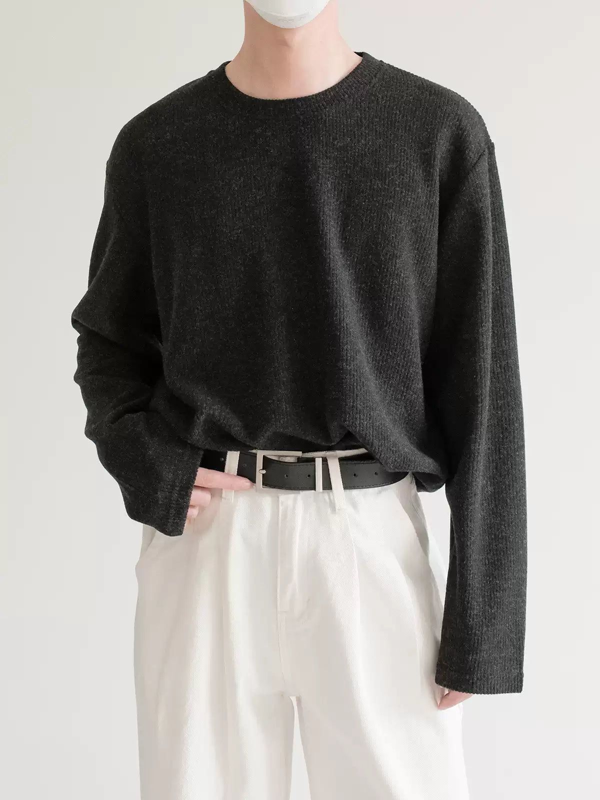 Zhou Basic Round Neck Sweater-korean-fashion-Sweater-Zhou's Closet-OH Garments