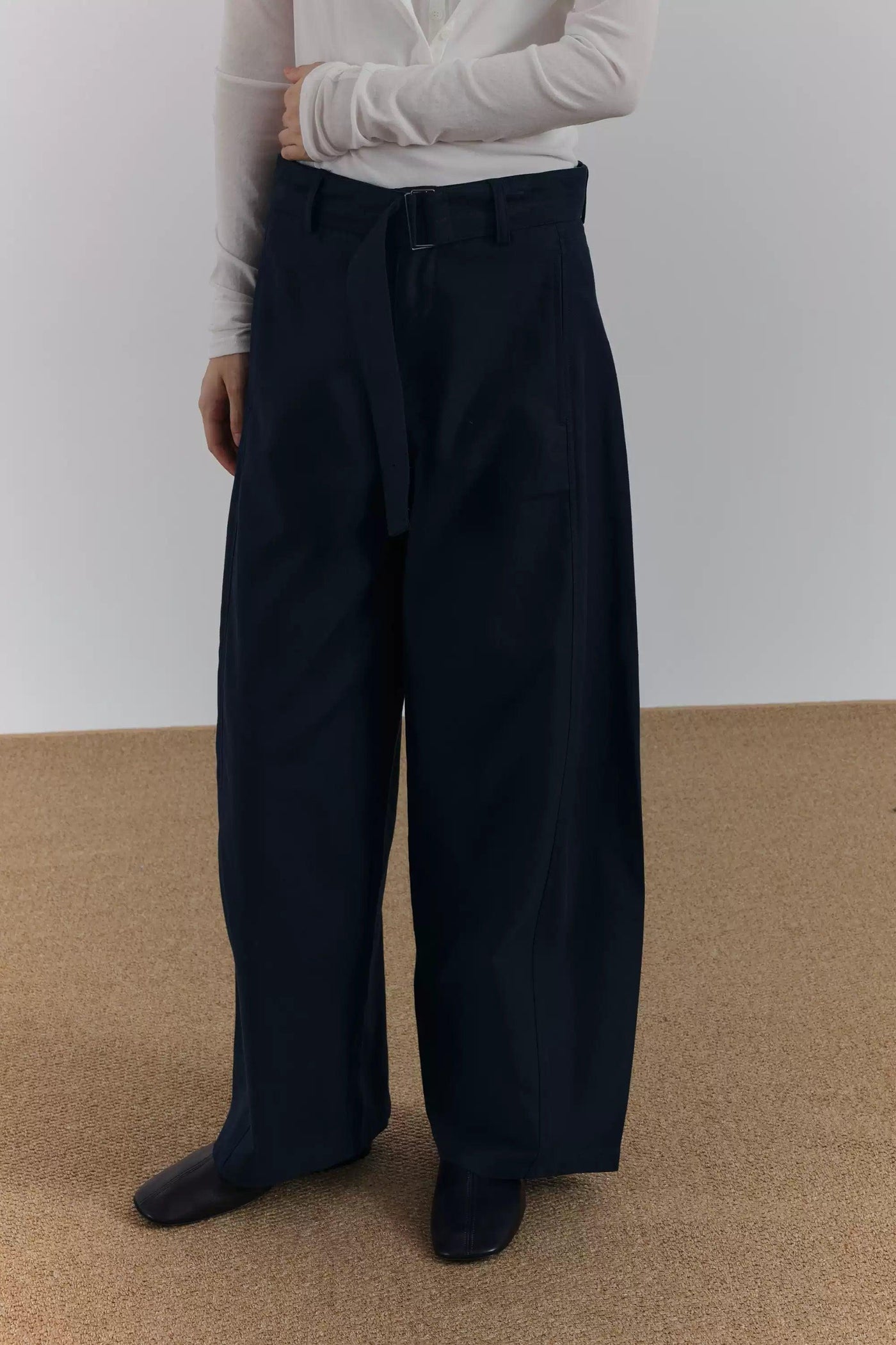 Zhou Belted Wide Leg Trousers-korean-fashion-Trousers-Zhou's Closet-OH Garments