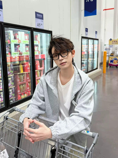 Zhou Casual Fit Zip-Up Hoodie-korean-fashion-Hoodie-Zhou's Closet-OH Garments