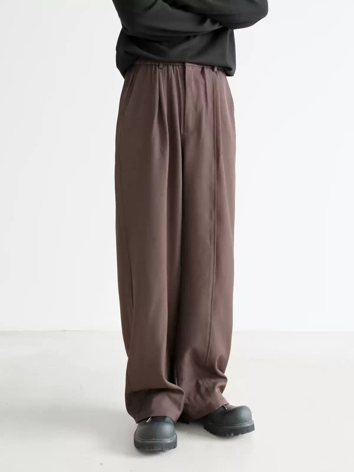 Zhou Casual Mid-Line Trousers-korean-fashion-Trousers-Zhou's Closet-OH Garments