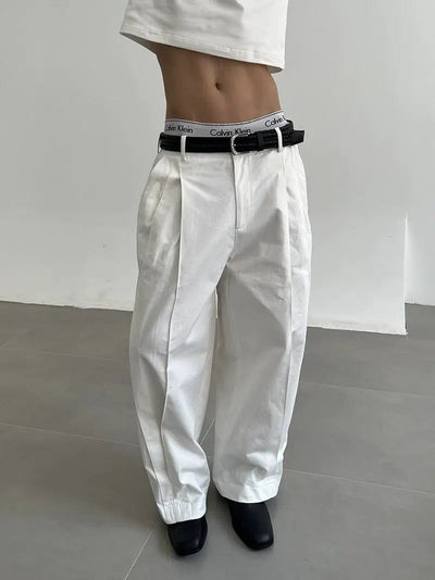 Zhou Casual Refined Pleated Pants-korean-fashion-Pants-Zhou's Closet-OH Garments