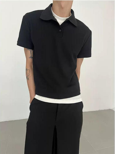 Zhou Casual Slim Fit Polo-korean-fashion-Polo-Zhou's Closet-OH Garments