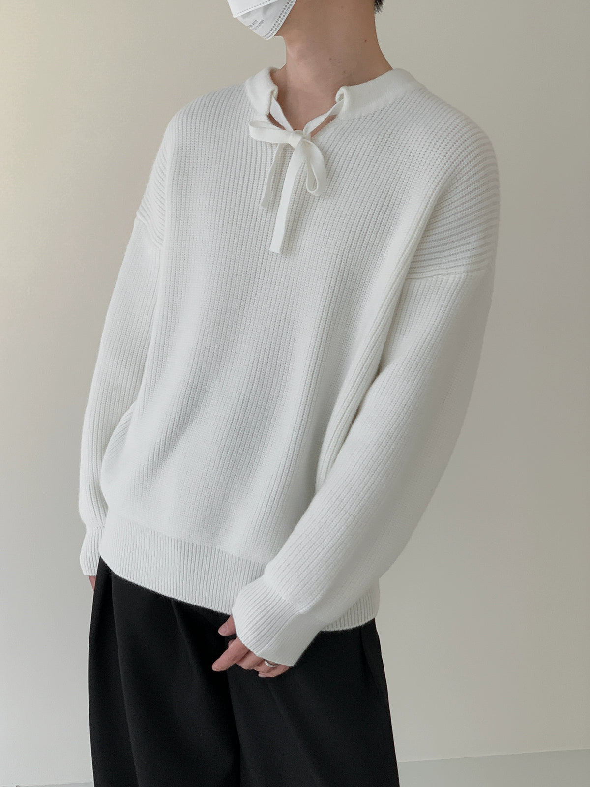 Zhou Casual Strap Collar Sweater-korean-fashion-Sweater-Zhou's Closet-OH Garments