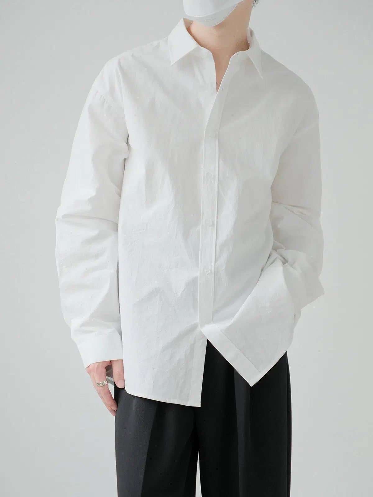 Zhou Casual Style Clean Cut Shirt-korean-fashion-Shirt-Zhou's Closet-OH Garments