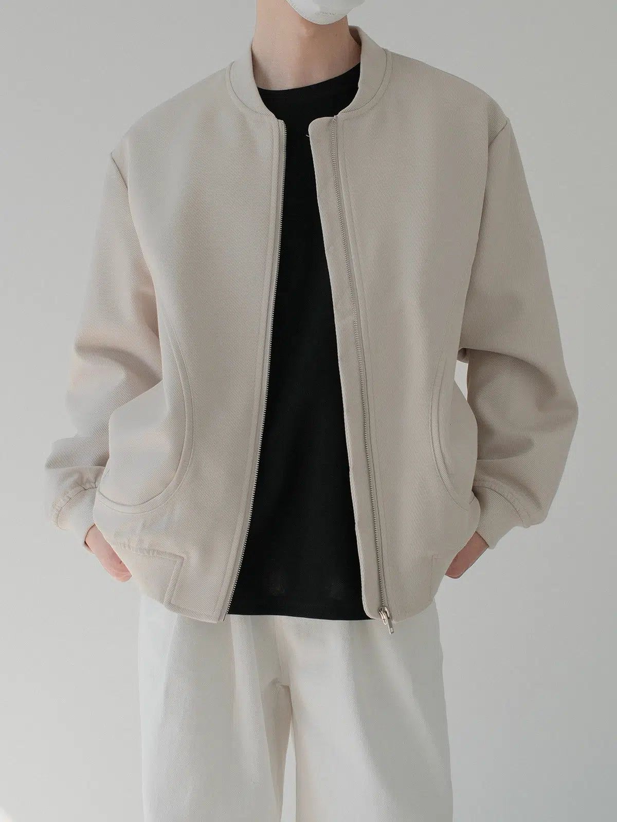 Zhou Casual Zip-Through Jacket-korean-fashion-Jacket-Zhou's Closet-OH Garments