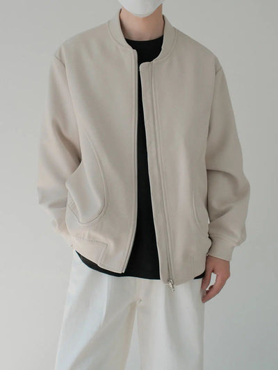 Zhou Casual Zip-Through Jacket-korean-fashion-Jacket-Zhou's Closet-OH Garments