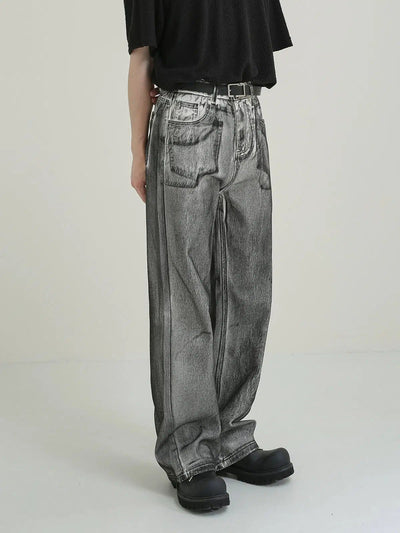 Zhou Charcoal Wash Straight Jeans-korean-fashion-Jeans-Zhou's Closet-OH Garments