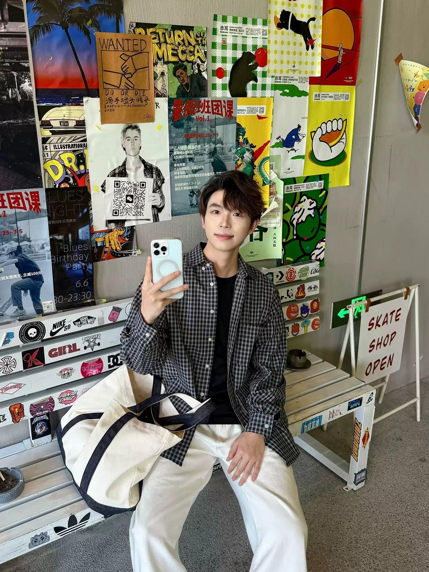 Zhou Classic Checked Shirt-korean-fashion-Shirt-Zhou's Closet-OH Garments