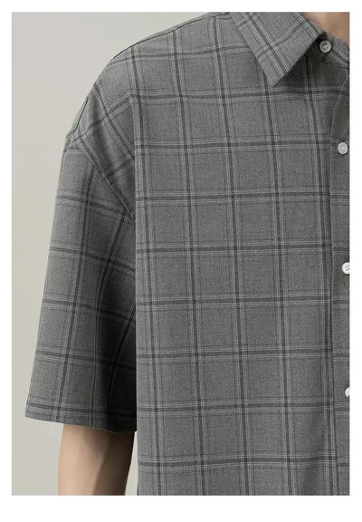 Zhou Classic Checkered Shirt-korean-fashion-Shirt-Zhou's Closet-OH Garments