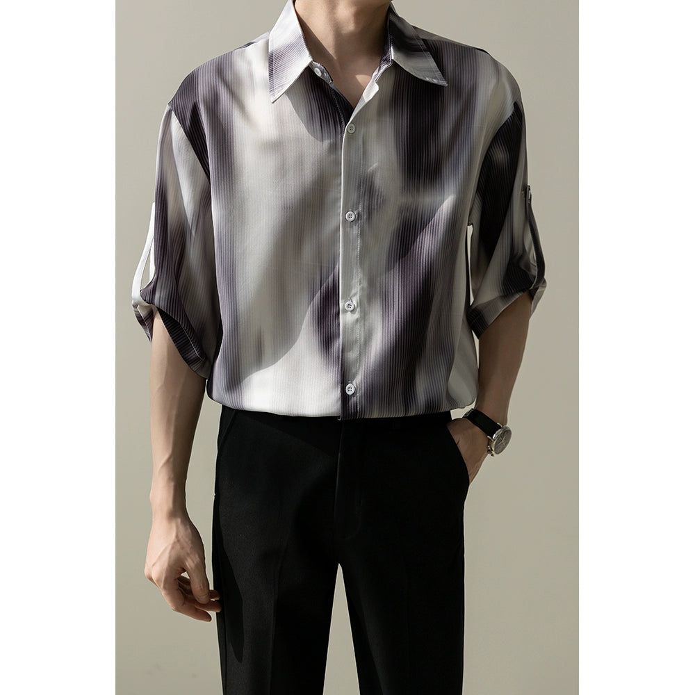 Zhou Classy Lines Buttoned Shirt-korean-fashion-Shirt-Zhou's Closet-OH Garments