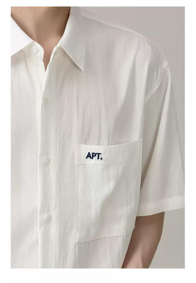 Zhou Clean Fit Buttoned Shirt-korean-fashion-Shirt-Zhou's Closet-OH Garments