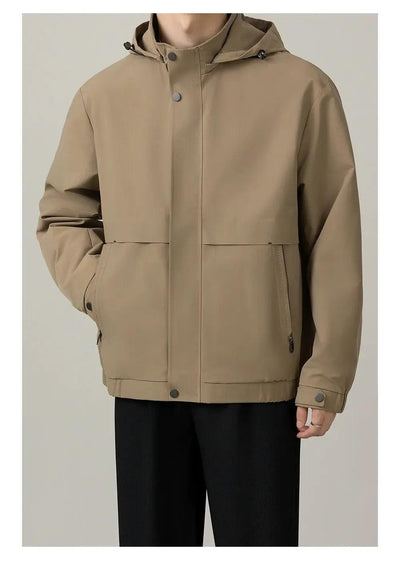 Zhou Clean Fit Hooded Jacket-korean-fashion-Jacket-Zhou's Closet-OH Garments