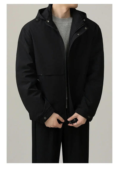 Zhou Clean Fit Hooded Jacket-korean-fashion-Jacket-Zhou's Closet-OH Garments