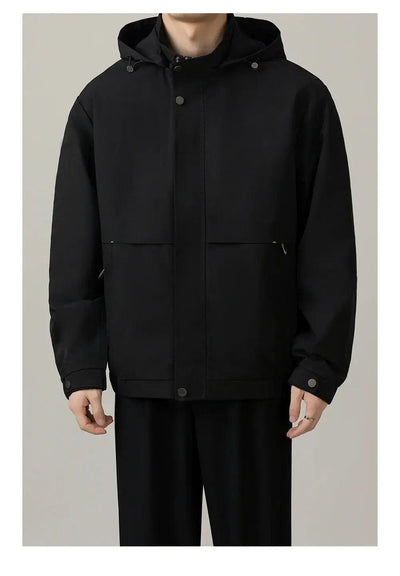 Zhou Clean Fit Hooded Jacket-korean-fashion-Jacket-Zhou's Closet-OH Garments
