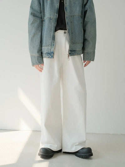 Zhou Clean Fit Wide Leg Jeans-korean-fashion-Jeans-Zhou's Closet-OH Garments