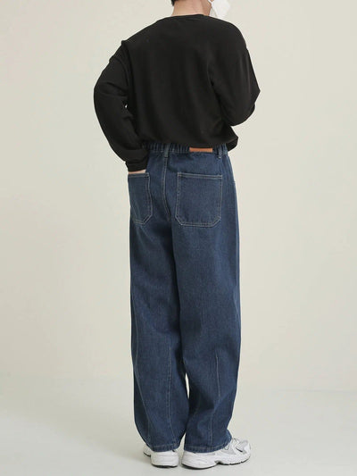 Zhou Comfty Fit Washed Jeans-korean-fashion-Jeans-Zhou's Closet-OH Garments