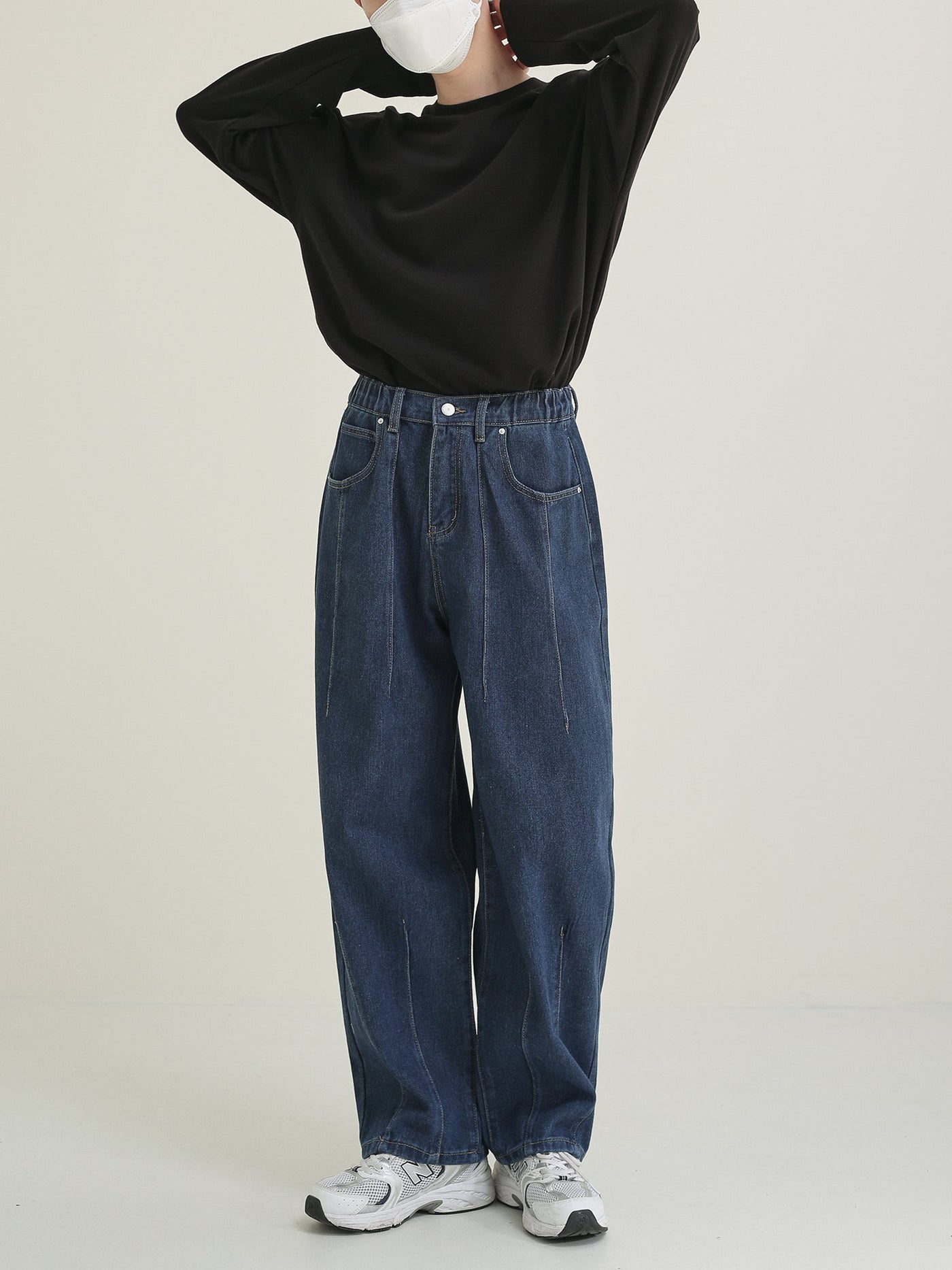 Zhou Comfty Fit Washed Jeans-korean-fashion-Jeans-Zhou's Closet-OH Garments