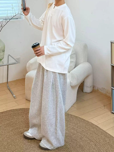 Zhou Comfy Loose Fit Sweatpants-korean-fashion-Pants-Zhou's Closet-OH Garments