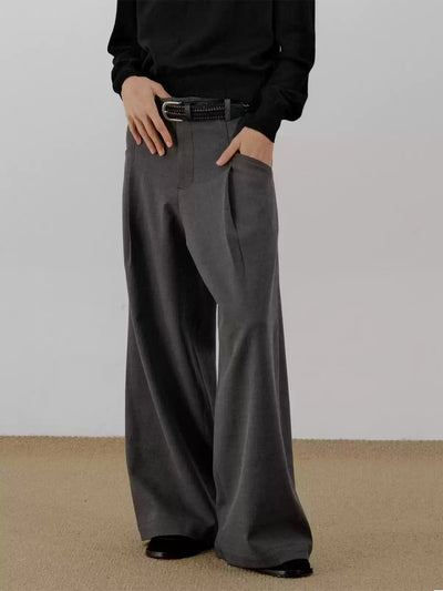 Zhou Comfy Pleated Trousers-korean-fashion-Trousers-Zhou's Closet-OH Garments