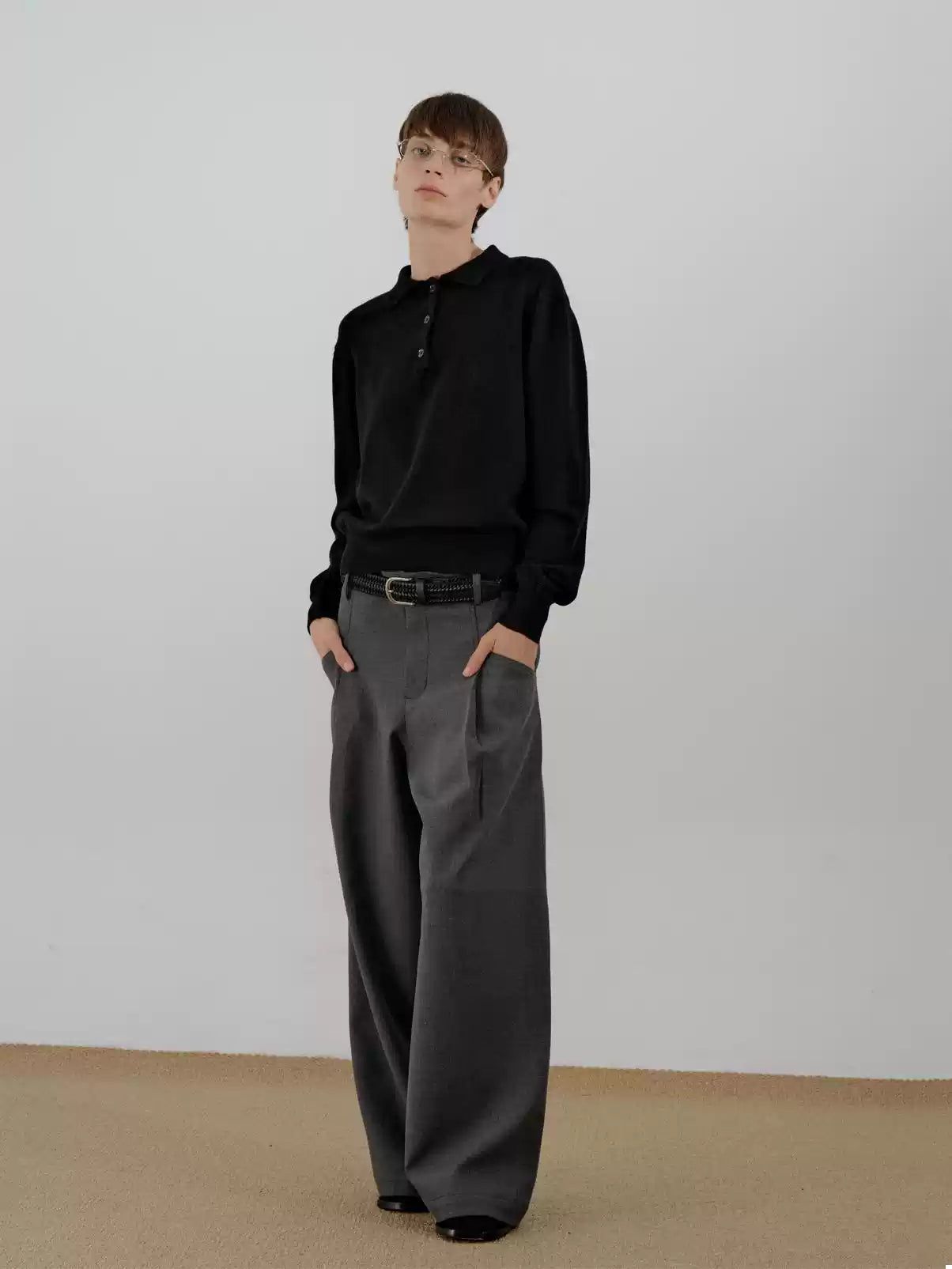 Zhou Comfy Pleated Trousers-korean-fashion-Trousers-Zhou's Closet-OH Garments